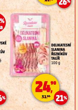 DELIKATESNÍ SLANINA