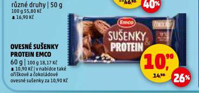 OVESNÉ SUŠENKY PROTEIN EMCO