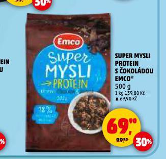 SUPER MYSLI PROTEIN S ČOKOLÁDOU EMCO