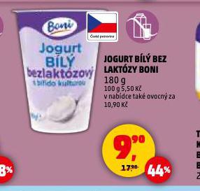 JOGURT BIL� BEZ LAKT�ZY