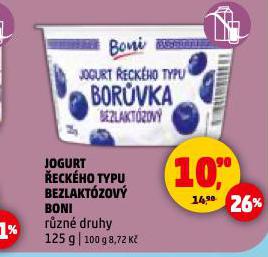 JOGURT �ECK�HO TYPU BEZLAKT�ZOV�