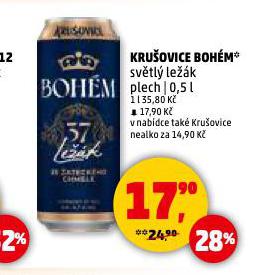 PIVO KRU�OVICE BOH�M