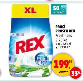 REX PRACÍ PRÁŠEK