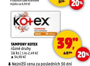 TAMPONY KOTEX