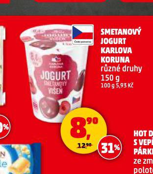 SMETANOV� JOGURT
