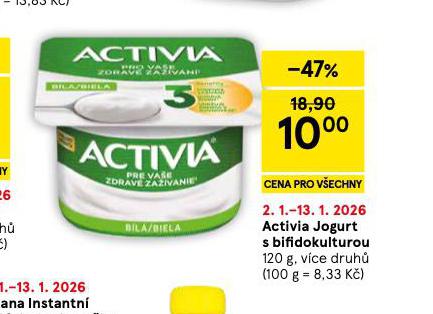 ACTIVIA JOGURT S BIFIDOKULTUROU