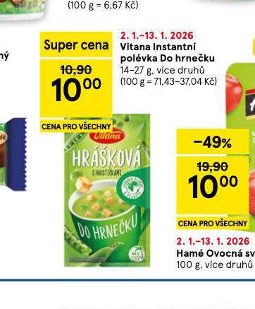 VITANA INSTANTN� POL�VKA DO HRNE�KU