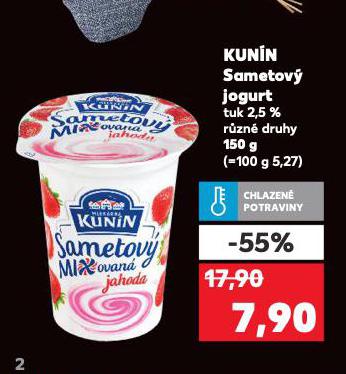 KUNÍN SAMETOVÝ JOGURT