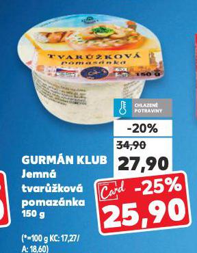 GURM�N KLUB JEMN� TVARَKOV� POMAZ�NKA