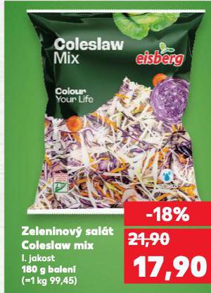 ZELENINOV� SAL�T COLESLAW MIX