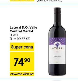 LATERAL D.O. VALLE CENTRAL MERLOT