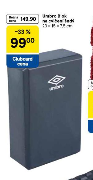 UMBRO BLOK NA CVI�EN� �ED�