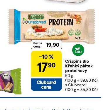 CRISPINS BIO KŘEHKÝ PLÁTEK PROTEINOVÝ