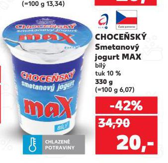 CHOCE�SK� SMETANOV� JOGURT