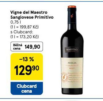 VIGNE DEL MAESTRO SANGIOVESE PRIMITIVO