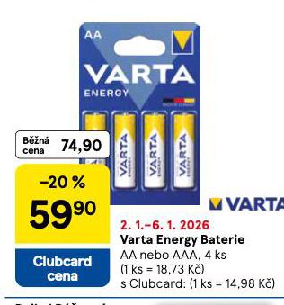VARTA ENERGY BATERIE