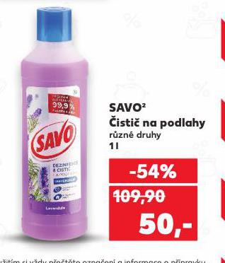 SAVO �ISTI� NA PODLAHY