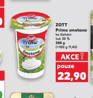 ZOTT PRIMO SMETANA KE �LEH�N�