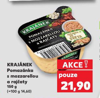 KRAJ�NEK POMAZ�NKA S MOZZARELLOU A RAJ�ATY