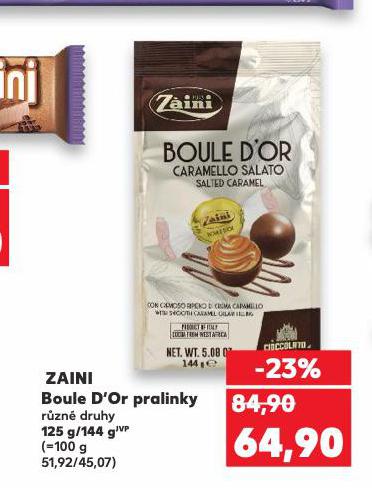 ZAINI BOULE D'OR PRALINKY