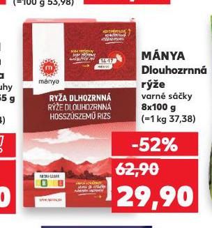 MÁNYA DLOUHOZRNNÁ RÝŽE