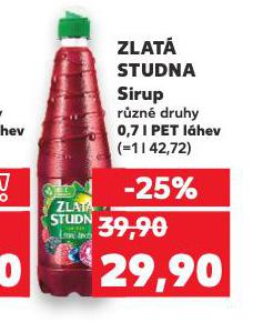ZLAT� STUDNA SIRUP