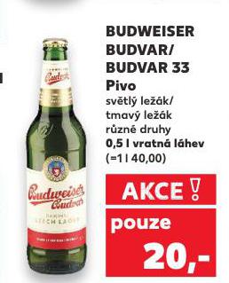 PIVO BUDWEISER BUDVAR