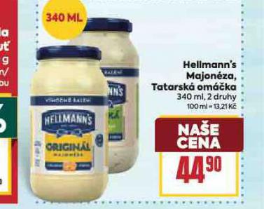 HELLMANN�S TATARSK� OM��KA, MAJON�ZA