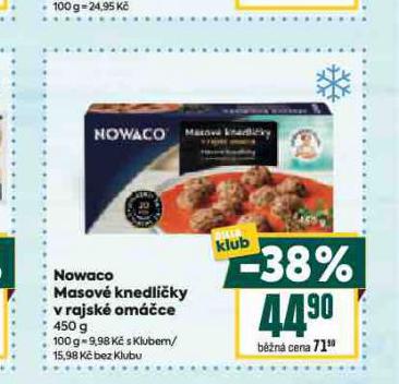 NOWACO MASOV� KNEDL��KY V RAJSK� OM��CE