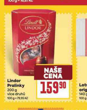 LINDOR PRALINKY