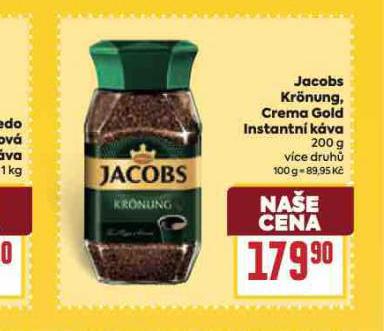 JACOBS KR�NUNG, CREMA GOLD INSTANTN� K�VA