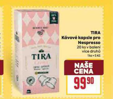 TIRA K�VOV� KAPSLE PRO NESPRESSO