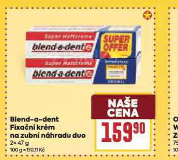 BLEND A DENT FIXA�N� KR�M NA ZUBN� N�HRADU
