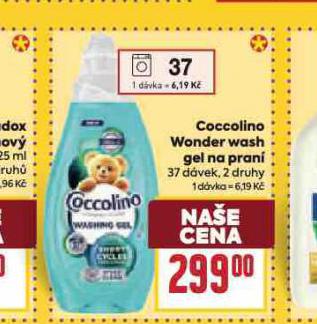 COCCOLINO WONDER WASH GEL NA PRAN�