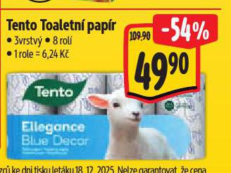 TENTO TOALETN� PAP�R