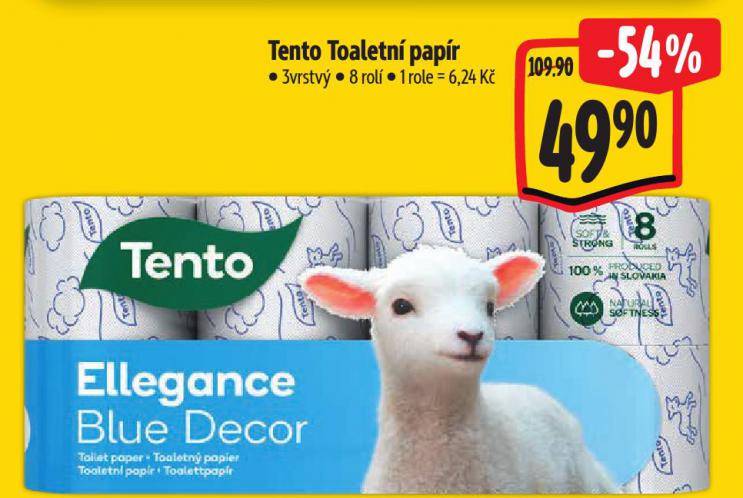 TENTO TOALETN� PAP�R