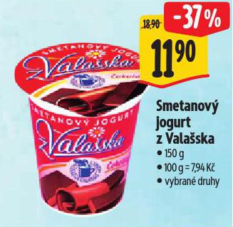 SMETANOV� JOGURT Z VALA�SKA