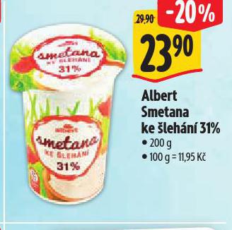 SMETANA KE ŠLEHÁNÍ