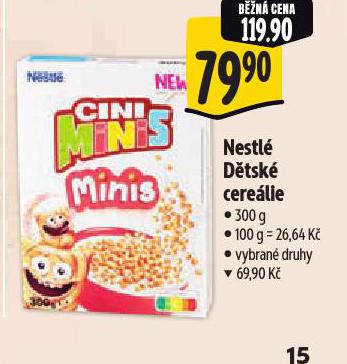 NESTLÉ DĚTSKÉ CEREÁLIE