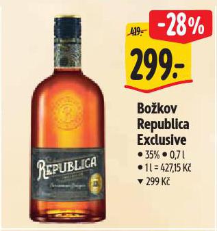 BOŽKOV REPUBLICA EXCLUSIVE
