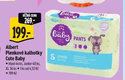 DĚTSKÉ PLENKOVÉ KALHOTKY CUTE BABY