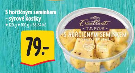 SÝROVÉ KOSTKY S HOŘČIČNÝM SEMÍNKEM