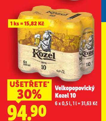 PIVO VELKOPOPOVICKÝ KOZEL 10