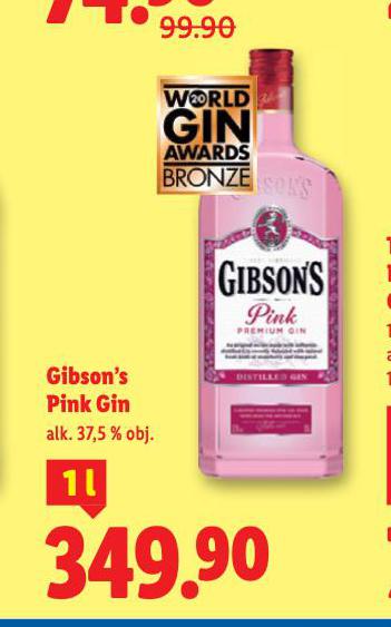 GIBSON�S PINK GIN