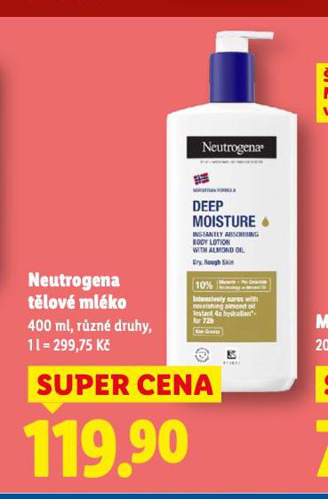 NEUTROGENA T�LOV� ML�KO