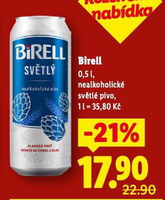 BIRELL NEALKOHOLICK� PIVO