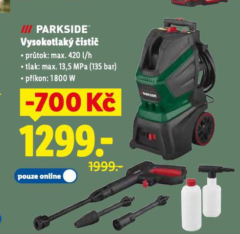PARKSIDE VYSOKOTLAK� �ISTI�