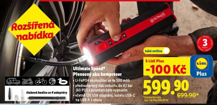 PŘENOSNÝ AKU KOMPRESOR