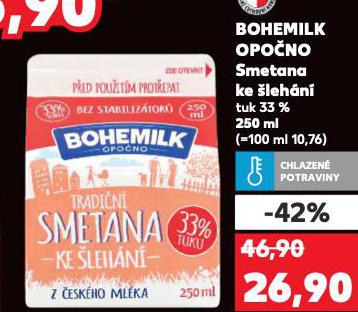 BOHEMILK OPO�NO SMETANA KE �LEH�N�