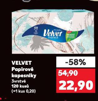 VELVET PAP�ROV� KAPESN�KY
